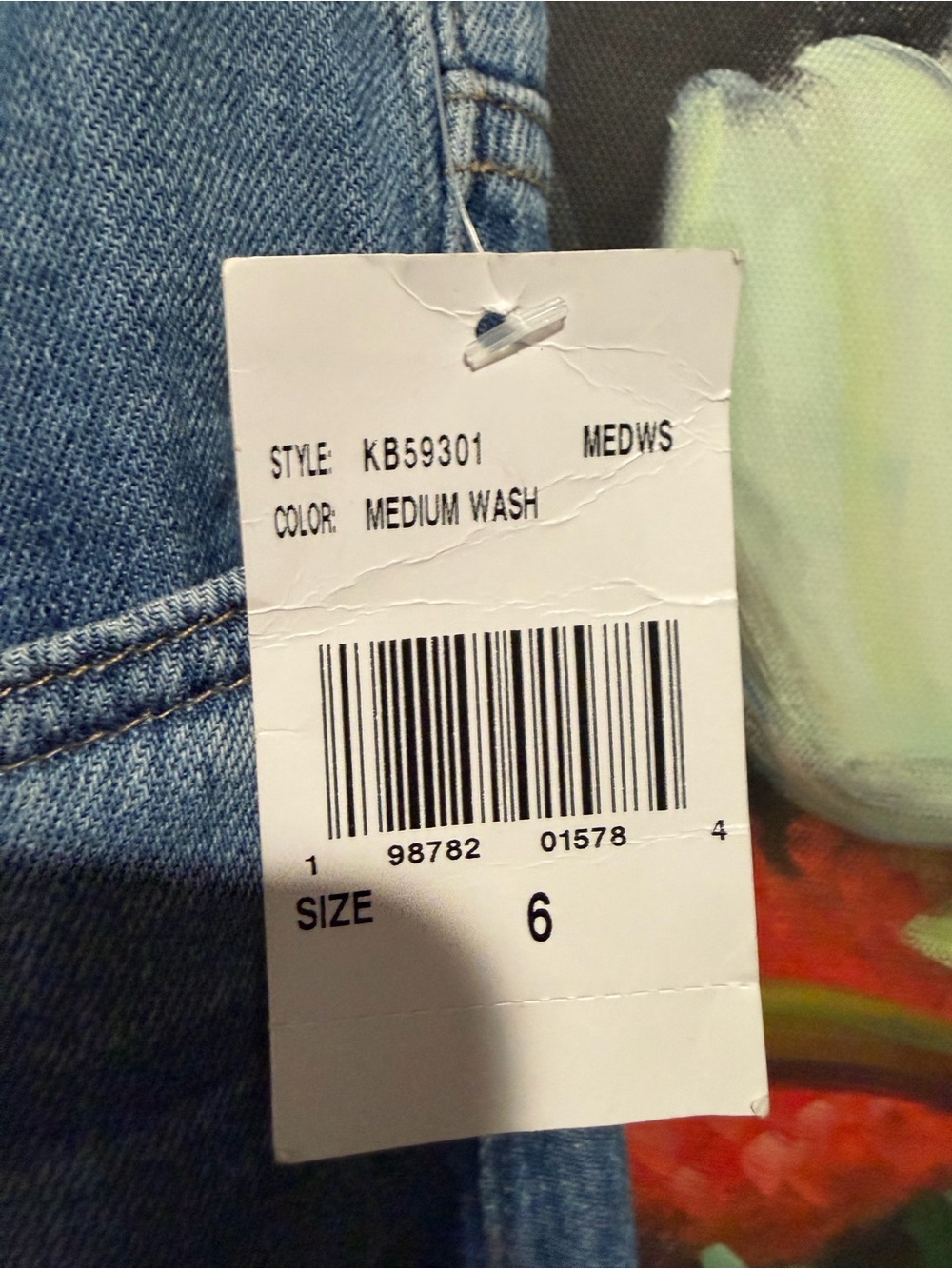 Kut from the Kloth Two-Tone Blue Wide-Leg Denim Jeans - Picture 5 of 10